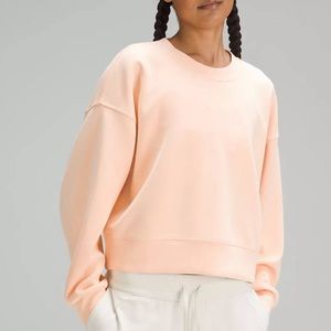 Lululemon Softstreme Perfectly Oversized Cropped Crew Summer Glow (Size 4)